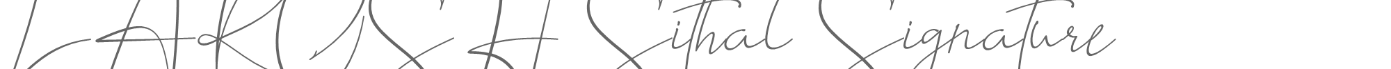 Larosh Sithal Signature LAROSH Sithal Signature.ttf font preview